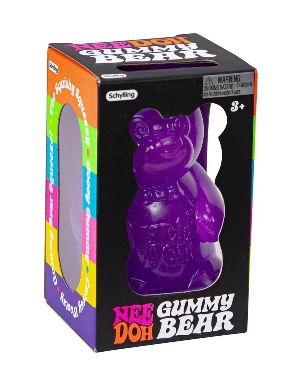 NeeDoh By Schylling Purple Gummy Bear Squeeze Stress Toy 3+ Authentic